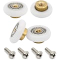 Miniatyrbillede 2 af 5: Pakke med 4 udskiftningsskydedørsruller 19mm diameter (19mm-4stk)