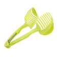 Miniatyrbillede 1 af 4: Grøn rund håndholdt frugtskiver tomat multifunktionel serveringstang 2 stk, 18,5 cm