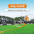 Miniatyrbillede 4 af 4: Oppustelig fodboldfodboldfodboldlegetøj, magisk kurvefodbold nem at spille stor kurve, kurve og swerve fodboldbold/fodboldlegetøj perfekt til udendørs