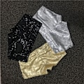 Miniatyrbild 5 av 5: Glittrande silvershorts för kvinnor till barföreställningar, temafester,