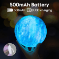 Miniatyrbilde 2 av 5: Månelampe Galaxy Lampe 5,9 tommer 16 farger LED 3D Månelys, Fjernkontroll og berøringskontroll Månenattlys Gaver til jenter gutter barn kvinner bursdag