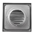 Miniatyrbild 4 av 5: 150 mm Rostfritt Stål Ventilationsgaller - Väderbeständigt med Backventil - Perfekt för Torktumlare, Köksfläktar, Ventilation, Avgasrör