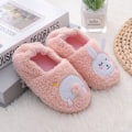 Miniatyrbilde 2 av 5: Barnehageguttens plysj hundeslipper US 9-10 M=6,9 tommer/17,5 cm, rosa
