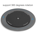 Miniatyrbillede 3 af 5: 360° Roterende Skærm Drejebase, Aluminium Legering Computer Skærm Drejeskive Stand, Fladskærms TV Drejebase Måtte