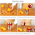 Miniatyrbillede 5 af 5: Manuel citruspresser til hjemmet, citruspresser frugtjuiceekstraktor, manuel citruspresser i rustfrit stål, frugtpresser og citronpresser, hjemmebrug M