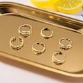 Miniatyrbillede 3 af 4: 12 stk. guld justerbare ringe sæt justerbar fingerring strand smykker G