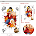 Pikkukuva 3 / 4: 3D One Piece Luffy itseliimautuva seinätarra pojan makuuhuoneeseen luova graffiti