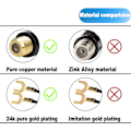 Miniatyrbild 3 av 5: Ancable Matchande transformator, 3-pack guldpläterad - 75 Ohm till 300 Ohm A