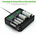 Miniatyrbilde 3 av 4: Oppladbar Batterilader Høy Kapasitet Holdbarhet 8 Plasser med LCD-Skjerm for AA/AAA/C/D Batterier