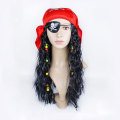 Miniatyrbild 3 av 4: 3-delad piratdräkt accessoarer set pirat huvudduk bandana med