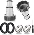 2 st Poolslangsadapter, Pooladapter, Adapter för Intex Pool, Poolslangsadapter, Pumpslangsadapter, Poolslangskoppling Ø 32 och 38 mm