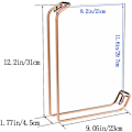 Miniatyrbillede 2 af 5: Akryl Rose Gold Billedramme Dobbeltsidet Menu Display Stativ A4 Bord Si
