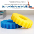 Miniatyrbilde 3 av 5: CPF-10000 Damfilter Skum - Biologisk Filter Skum, Erstatningsfilter Svamp, Dobbel Tetthet med 3 Gule Fine Svamper og 2 Blå Grove Svamper (Ø