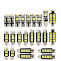 Pikkukuva 1 / 5: 23 kpl auton LEDT10 kaksoispää 36MM LED-auton lukuvalo, sisätilan valo, rekisterikilven valosarja