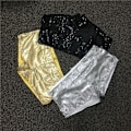 Miniatyrbild 3 av 5: Glittrande silvershorts för kvinnor till barföreställningar, temafester,