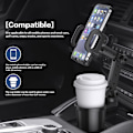 Miniatyrbillede 3 af 5: Universal Biltelefonholder, Biltilbehør med 2 i 1 Multifunktionel Udvidbar Kopholder med 360° Rotation