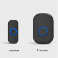 Miniatyrbillede 1 af 3: Trådløs dørklokke til hjemmet, ultralang rækkevidde, smart dørklokke, 1 sender
