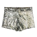 Miniatyrbild 1 av 5: Glittrande silvershorts för kvinnor till barföreställningar, temafester,