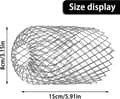 Miniatyrbillede 2 af 5: 4 Fleksible Aluminium Tagrenderfiltre Diameter 8cm Gitternet Stop Løvsi, Løvbeskyttelse Tagrenderdækning til Beskyttelse af Tagrender Mod Blade Tag
