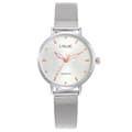 Damklocka Metallarmband, Silvervit