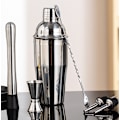 Pikkukuva 3 / 4: Cocktail Shaker Set - Ruostumaton teräs hopea 6 osaa
