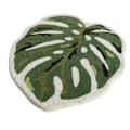 Miniatyrbild 1 av 2: Gröna Blad Badrumsmattor Söta Monstera Badmatta Boho Tvättbara Mattor Palmformad Golvdekor Badrumsmattor kompatibla med Badrum (40*60cm)