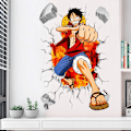 Pikkukuva 4 / 4: 3D One Piece Luffy itseliimautuva seinätarra pojan makuuhuoneeseen luova graffiti