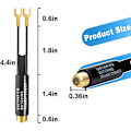 Miniatyrbillede 4 af 5: Ancable Matching Transcompatiblemer, 3-pak Guldbelagt - 75 Ohm til 300 Ohm A