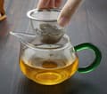 Miniatyrbillede 1 af 4: Tekande Infuser Filter: 2 Stykker Rustfrit Stål Udskiftningsnet Tekande Afløbsnet Genanvendelig Løs Blad Te Si - Te Infuser Filter Tekande