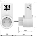 Miniatyrbillede 2 af 5: Nedtællingsstik, 220-240V europæisk timer til stikkontakter, elektronisk