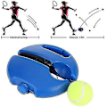 Miniatyrbillede 3 af 4: Tennisbold tilbage træner, selvstudie tennis base træner baseboard rebound