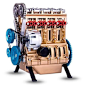Miniatyrbild 1 av 5: 4-cylindrig bilmotorsats Vuxenmodell, motormodell skrivbordsmotor, harts