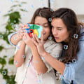 Miniatyrbild 4 av 5: Camera Bubble Machine for Kids - Kameraformad Bubble Toy - Liten Bub