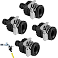 Miniatyrbilde 1 av 4: 4-pakning universelle slangekoblinger for 16 mm diameter kraner og hageslange