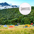 Miniatyrbillede 4 af 5: 4 stk. Teltfjeder-spænder, Spændingsfjeder Markise, Stål til Markise Telt Kraftig Reb, til Camping Telt Markise Overdækning