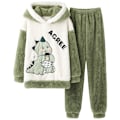 Miniatyrbillede 1 af 3: Loungewear Par Pyjamasæt til Par - Kvinder og Mænd - Vinter - Tykke Pyjamas - Nattøj