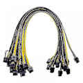 Pikkukuva 2 / 3: 10 kpl 0,3 m 6-pinninen Pci-e 8-pinniseen (6+2) Pci-e (uros-uros) Gpu-virtajohto F