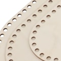 Miniatyrbilde 5 av 5: 3 stk. Oval Trekurvbunn Treflispose Forsyninger Lokk Flis Krok Dagligvarekurv Veske Pose Pakking for Utstillingskurver