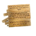 Miniatyrbild 3 av 4: 54 bitar frågor tumlande torn spel, trä stapling torn spel