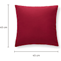Miniatyrbilde 2 av 5: Putetrekk 45x45 Premium Mikrofiber Sett med 1 Putetrekk for Sofa/Sengputer Supermykt Stoff Resistent og Vaskbart Hypoallergent Anti-Støv Mi