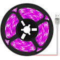Pikkukuva 1 / 5: Vedenpitävät täyden spektrin LED-valonauhat, jotka sopivat sisäkasveille, mehikasveille, vesiviljelyyn, kasvihuoneeseen, puutarhanhoitoon, USB-valopalkit