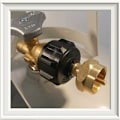 Miniatyrbilde 2 av 4: Camping Gassflaske Adapter Gassadapter Konverteringshode Adapter Dyse Kobling Gasskomfyr Ventil Propanbeholder Adapter for å Skru på Gasspatron