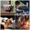 Miniatyrbillede 2 af 3: Genopladelig LED-inspektionslampe, arbejdslys lumens bærbar arbejdslampe med magnetisk base og krog lyse LED-lommelygter