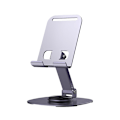 Miniatyrbild 1 av 4: Telefonställ Mini Tabletthållare Helt i Metall 360° Rotation Stabil Justerbar Vikbar Skalbar Halkfri Portabel