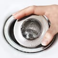 Miniatyrbilde 3 av 5: Pakke med vaskesil for dusj, hårfanger for sluk i badekar eller kjøkkenvask, vaskesil i rustfritt stål. Diameter 6,4 cm