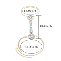 Miniatyrbild 3 av 4: Boho Rhinestone Statement Chest Chain Crystal Halsband Body Chain Summ