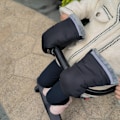 Miniatyrbillede 2 af 5: 1 par klapvognshandsker varme handsker til klapvognshåndvarmer sort