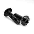 Miniatyrbillede 4 af 5: M6 x 18mm Unbrako Skruer 304 Rustfrit Stål Sort Fuld Gevind Cylindrisk Unbrakonøgle Ideel til Møbler Mekanisk Udstyr (100 stk)