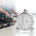 Miniatyrbillede 2 af 5: 60 minutters køkkenur, mekanisk timer til madlavning, bagning, visuelle nedtællingspåmindelser, vækkeur, rustfrit stål timer til projekter