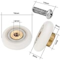 Miniatyrbillede 3 af 5: Pakke med 4 udskiftningsskydedørsruller 19mm diameter (19mm-4stk)